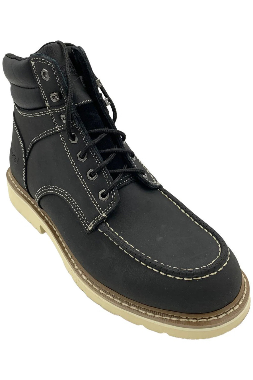 AdTec Men's 9194 Leather Work Boots Black - Medium